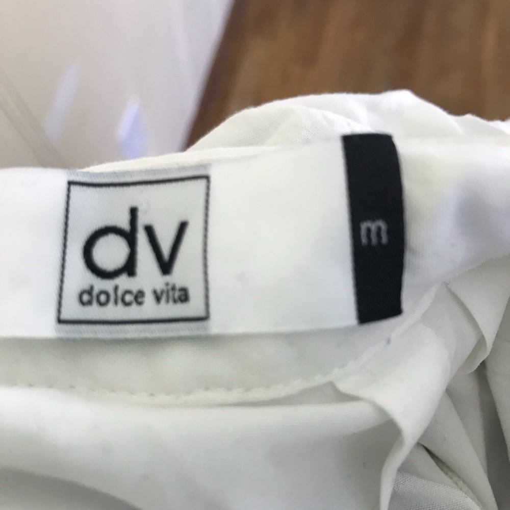Dolce Vita Hanni Striped Cross Back Mini Dress M - Picture 5 of 6